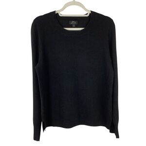 J.Crew Black Cashmere Slim-Fit Crewneck Sweater